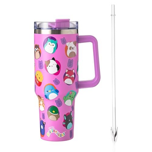 Squishmallows 40 oz Water Bottle – Insulated Stainless Steel Tumbler