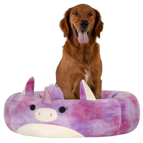 Squishmallows Lola the Unicorn Pet Bed — Plush Comfort for Small Dogs & Cats